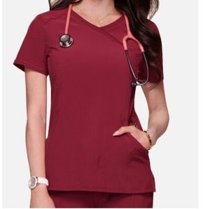 Women’s V Neck Solid Scrub Shirt